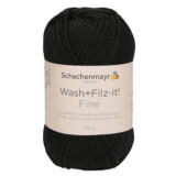 Wash+ Filz-it! Fine  fekete 00101