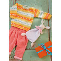 bravo baby color színátmenetes festésű fonalból kötött baba pulóver