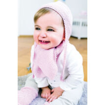 kötött sál gyermekeknek baby smiles merino wool fonalból kötve
