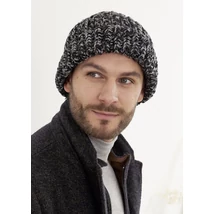 Uniszex sapka felnőtteknek, kötésminta