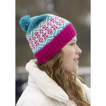 Jacquard mintás sapka, kötésminta