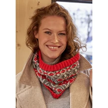 Jacquard mintás körsál kötésminta