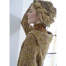 Galléros uniszex pulóver felnőtteknek, Color Drift kötésminta