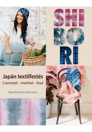 japán textilfestés kézimunka könyv
