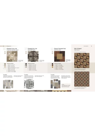 Japán taupe patchworkblokkok