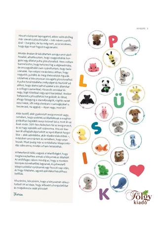 AMIGURUMI PLÜSIK kézimunka könyv 