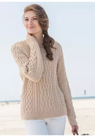 Csavartmintás női pulóver