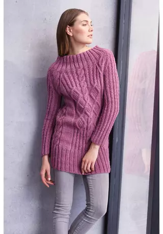 Csavartmintás hosszú női pulóver