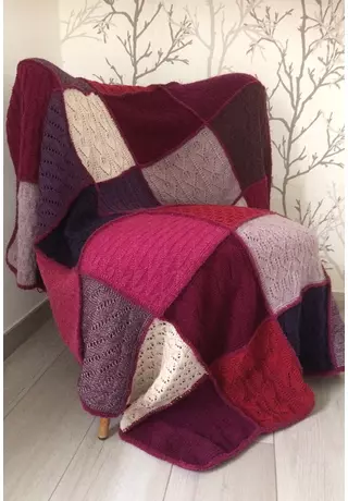 Patchwork takaró MIX &amp; knit