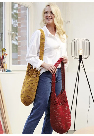 Horgolt táskák két színben Duo Multicolore horgolásminta