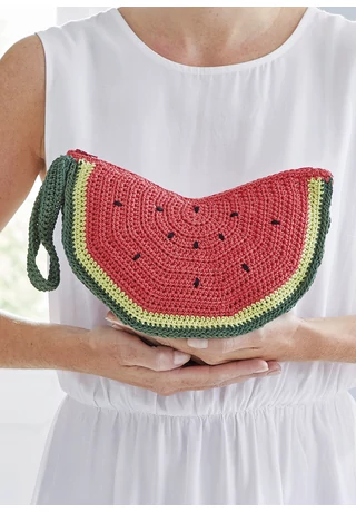 Dinnye clutch Catania horgolásminta