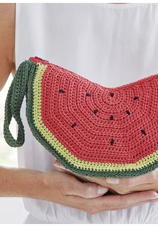 Dinnye clutch Catania horgolásminta