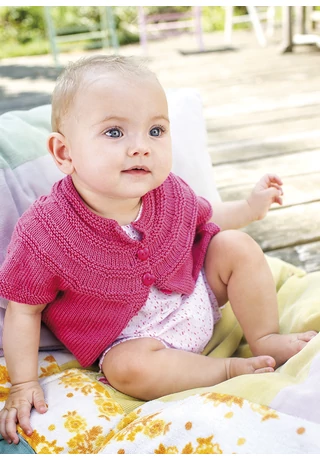 Kötött babakardigán nyárra