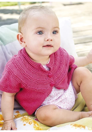 Kötött babakardigán nyárra