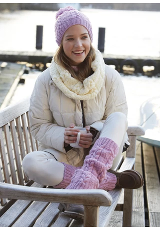 Copfmintás szett: sapka, körsál, lábszármelegítő, kötésminta