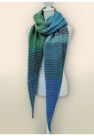 Sálkendő kötésminta árnyékmintával