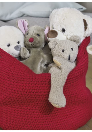 Horgolt nagy kosár két füllel horgolásminta