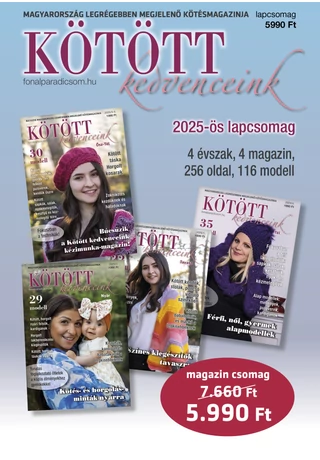 Kötött kedvenceink magazin lapcsomag 2025