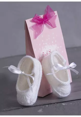 Kötött baba balerina cipőcske