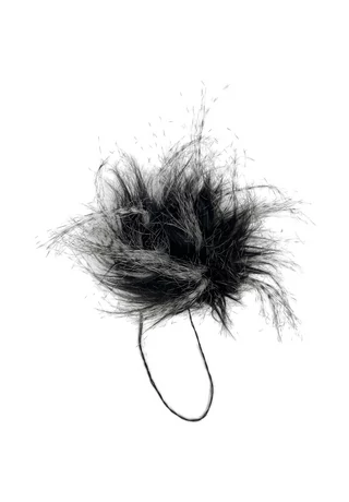 Pompon fekete-fehér cirmos 8-10 cm