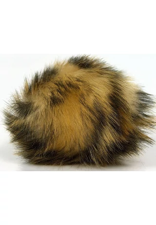 Pompom Faux Fur barna feket cirmos 1321