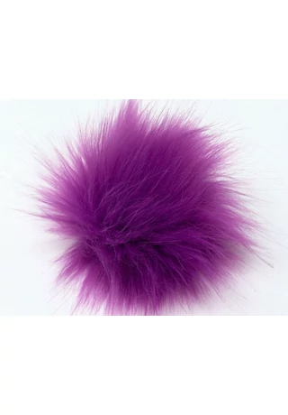 Pompom Faux Fur sötét lila 1464