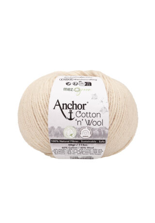 Anchor Cotton &amp;quot;n&amp;quot; Wool gyöngy , ekrü 00105