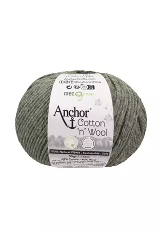 Anchor Cotton &amp;quot;n&amp;quot; Wool kígyó zöld 00218