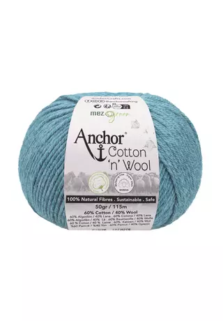 Anchor Cotton &amp;quot;n&amp;quot; Wool kék topáz 00400