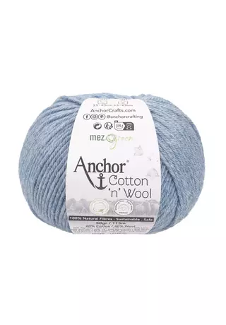 Anchor Cotton &amp;quot;n&amp;quot; Wool opál kék 00920