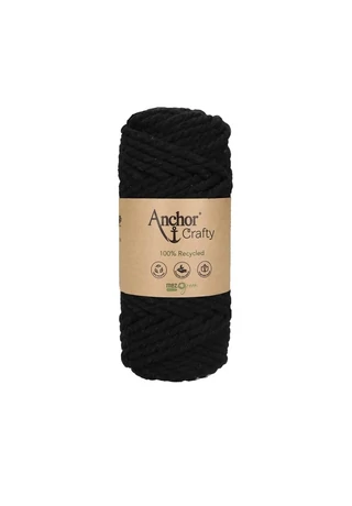 Anchor Crafty makramé fonal fekete 00120