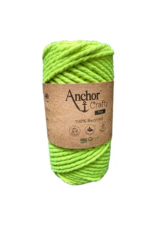 Anchor Crafty makramé fonal neon zöld 00110