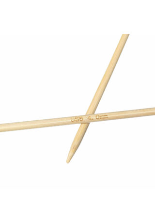 Bambusz egyenes kötőtű rövid tanuló tű 4 mm