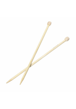  Bambusz egyenes kötőtű hossza 35 cm