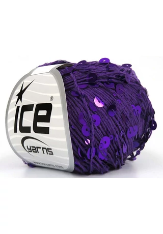 Cotton Paillette lila flitterekkel