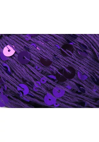 Cotton Paillette lila flitterekkel