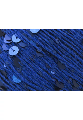 Cotton Paillette királykék fliterekkel