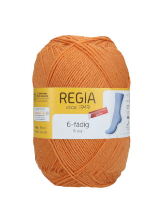 Regia 6 szálas zoknifonal 150 g tök narancssárga 01054