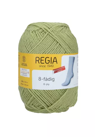 Regia 8- szálas zoknifonal pisztaciazöld 150 g 01048
