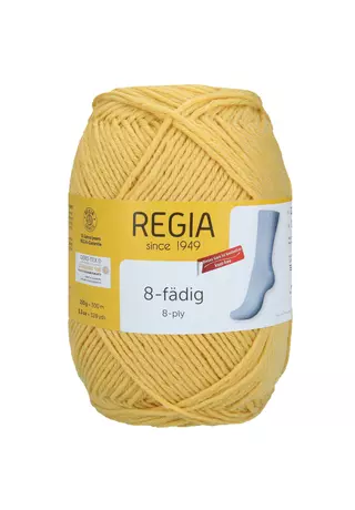 Regia 8- szálas zoknifonal banán sárga 150 g 01049