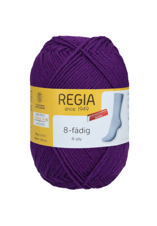 Regia 8- szálas zoknifonal sötét lila 150 g 01050