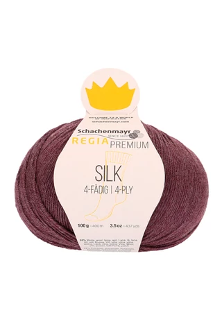 Regia Premium Silk füge lila zoknifonal 00045