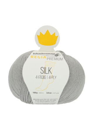 Regia Premium Silk ezüst kék zoknifonal 00051