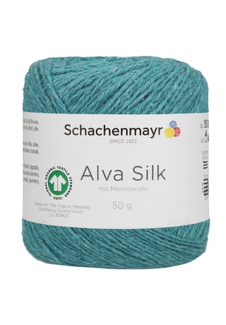 Alva Silk türkiz kék 00065