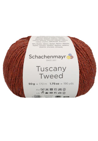 Tuscany Tweed terakotta piros 00022