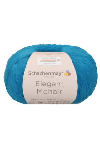 Elegant Mohair páva kék 00068