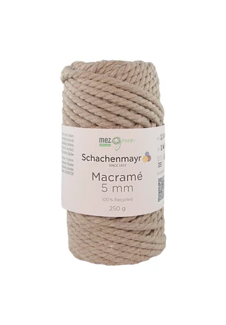 Schachenmayr macramé 5 mm homok 00005