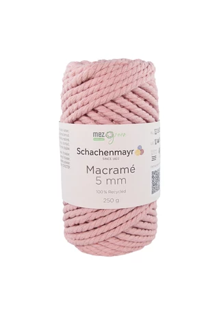 Schachenmayr macramé 5 mm púderrózsaszín