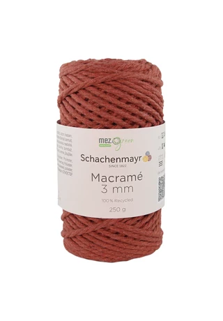 Schachenmayr macramé 3 mm téglavörös