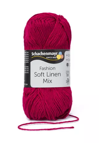 Soft Linen Mix bordó 00034